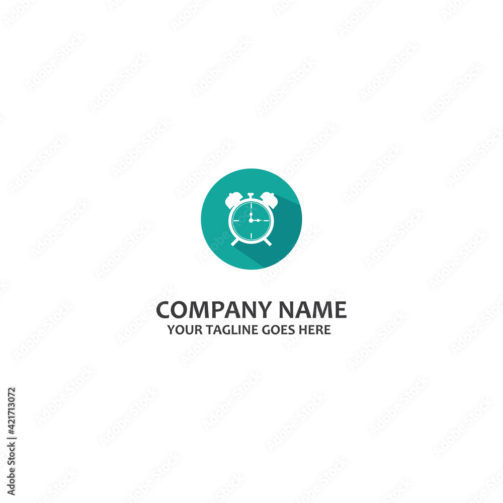 Simple digital clock icon vector logo Simple digital clock icon vector logo