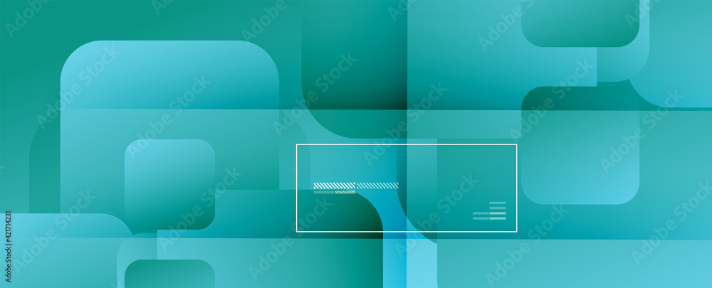 Square shapes composition geometric abstract background. 3D shadow effects and fluid gradients. Modern overlapping forms Square shapes composition geometric abstract background. 3D shadow effects and fluid gradients. Modern overlapping forms