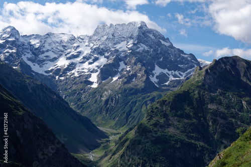 Sirac Peak in Ecrins National Park (Alps, France)