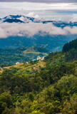 Mountain landscape landscape with clouds in the sky in Sri Lanka