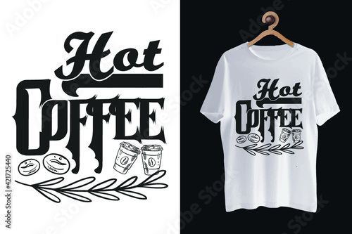 Coffee typography t-shirt design/ coffee shirt for men/ coffee shirt for girls/ photo