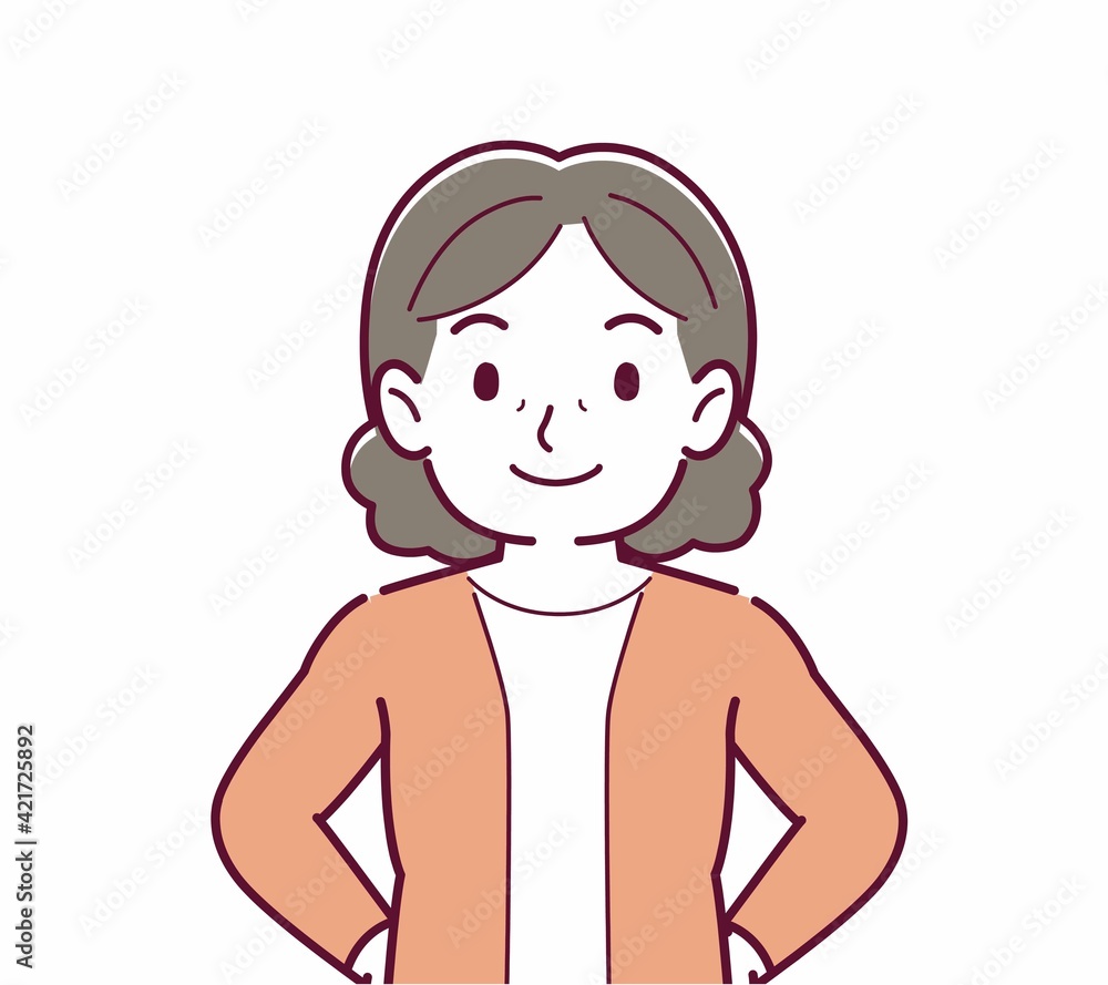 人物の正面 人物の正面