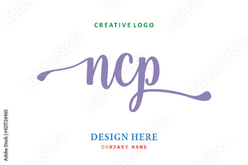 NCP lettering logo is simple, easy to understand and authoritative