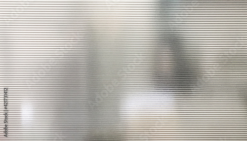 Blurred translucent polycarbonate wall panels pattern texture background. photo