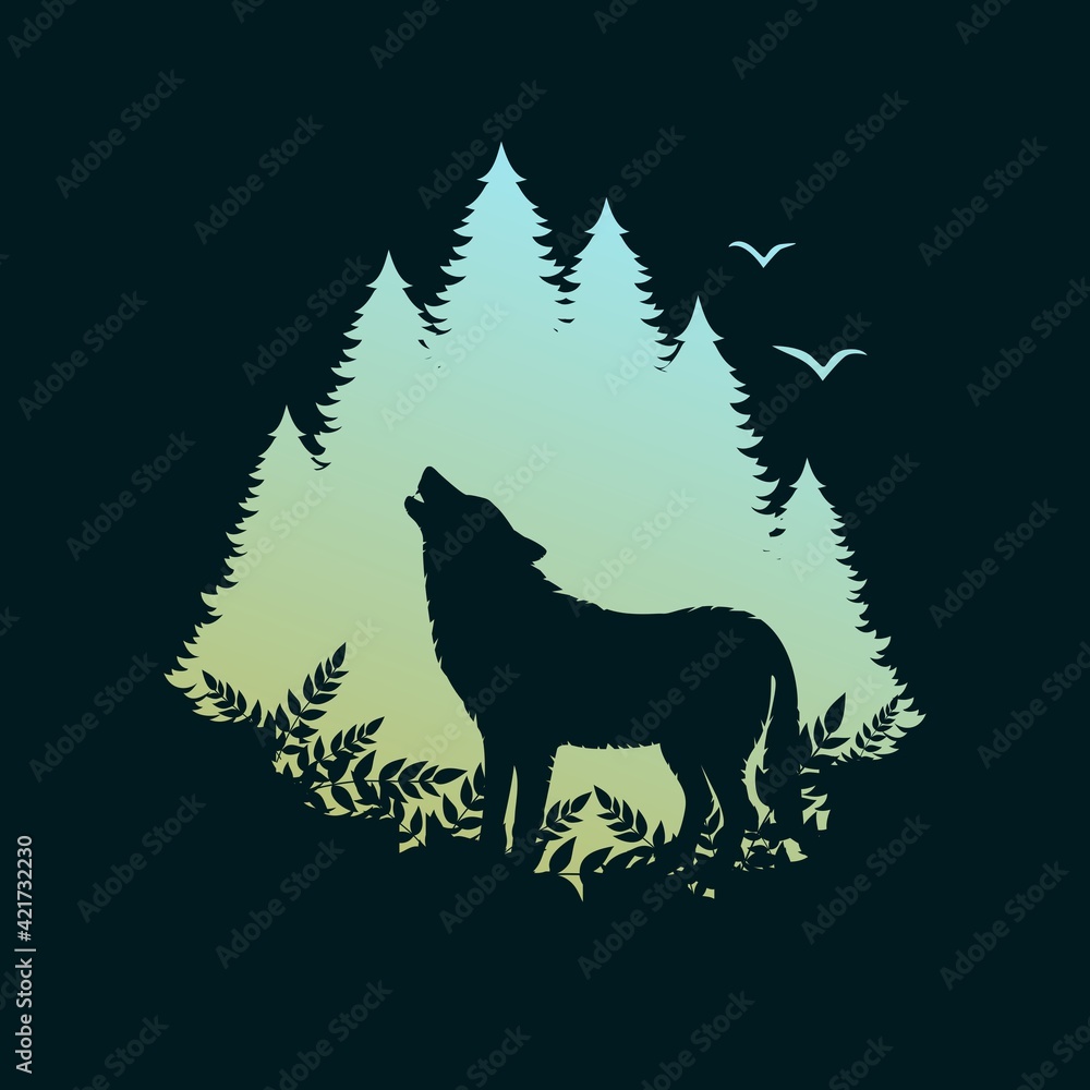 The Wolf in the forest The Wolf in the forest