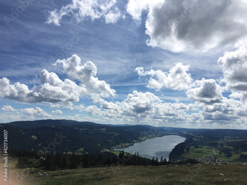 clouds over the mountain