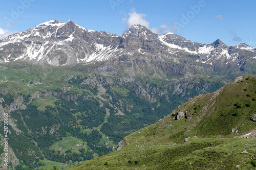 Mountain landscape of Valais  Alps  Switzerland 