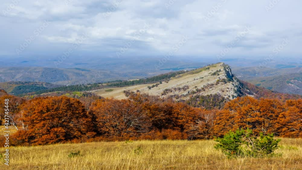 beautiful mountain valley under a cloudy sky time lapse scene beautiful mountain valley under a cloudy sky time lapse scene