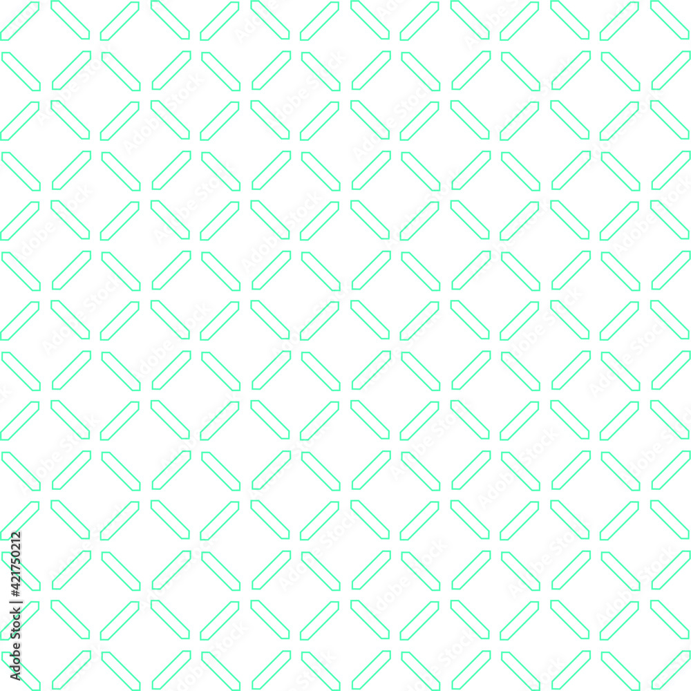 Simple seamless pattern made with lines, X cross geometric pattern, blue shapes, white background Simple seamless pattern made with lines, X cross geometric pattern, blue shapes, white background