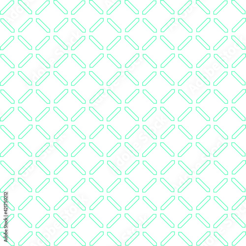 Simple seamless pattern made with lines  X cross geometric pattern  blue shapes  white background