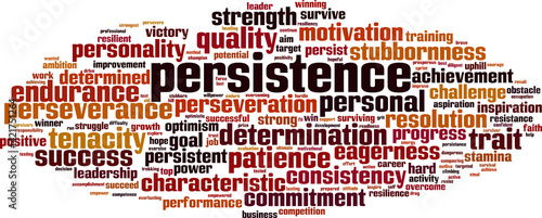 Persistence word cloud