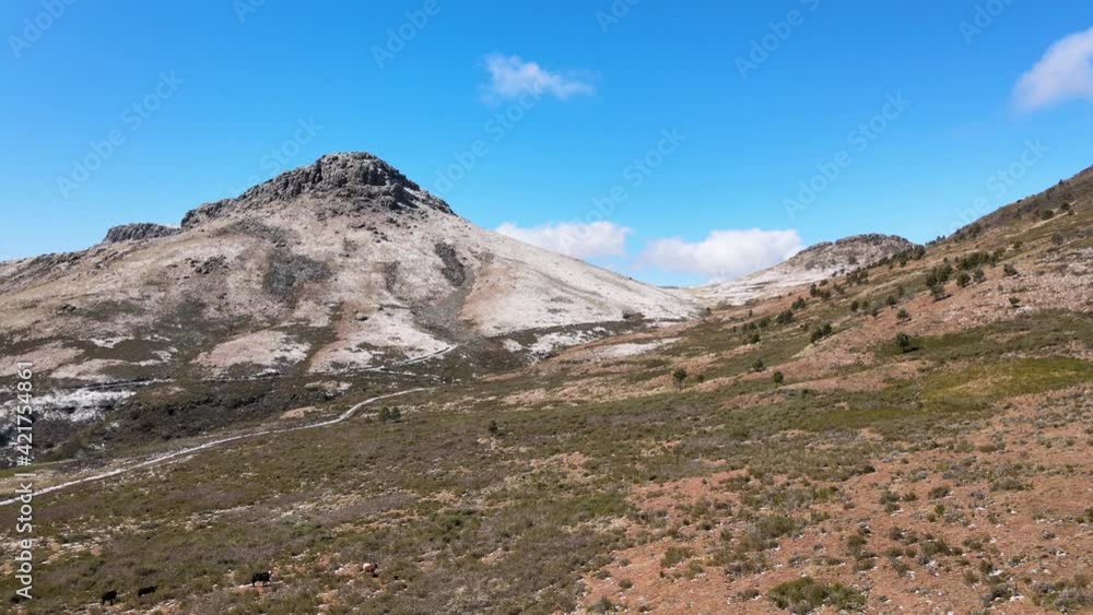 Mountain top in Hogsback on a winter’s day with bits of snow resting on the ground, with beautiful views
Mountain top in Hogsback on a winter’s day with bits of snow resting on the ground, with beautiful views