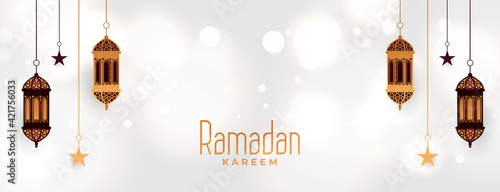 decorative ramadan kareem eid festival banner design