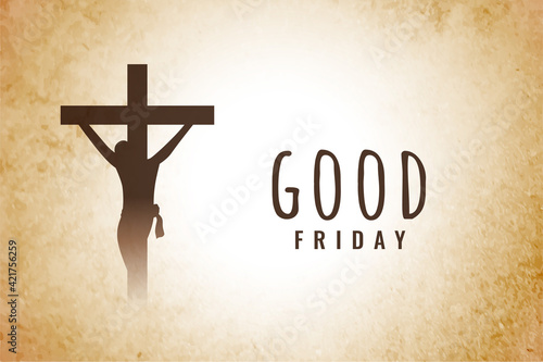 good friday background with jesus christ crucifixion