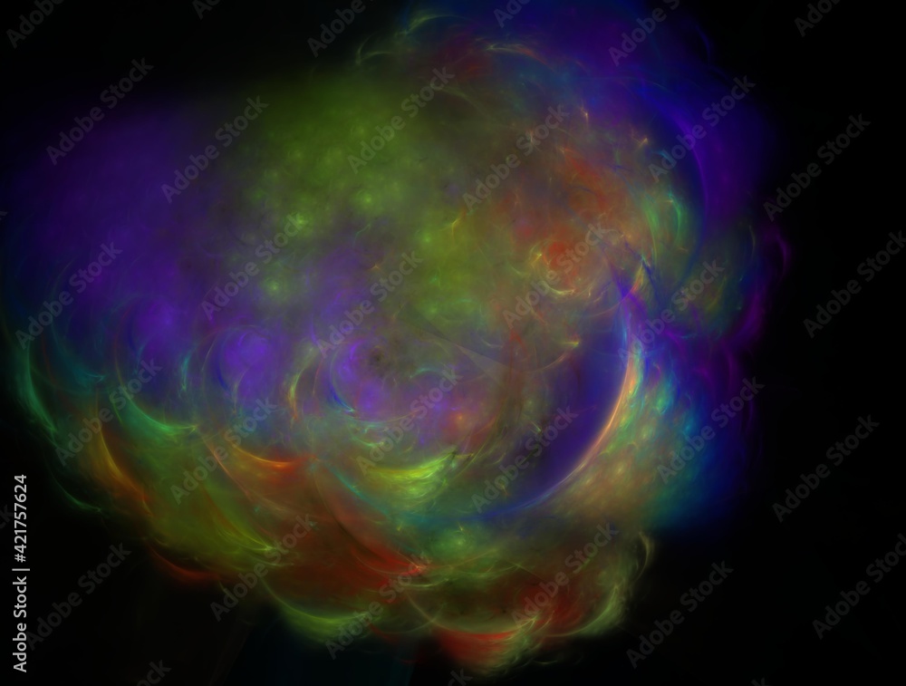 Obraz premium Imaginatory fractal background generated Image