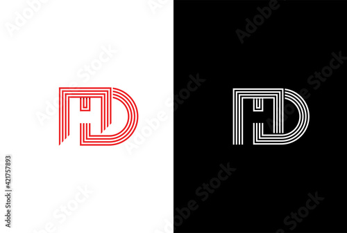 Modern Letter Mark HD logo, MD or MHD , this logo is easy to remember, clean , attractive, simple, professional and modern.