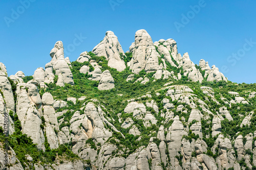 Montserrat Mountains near Barcelona, Spain.