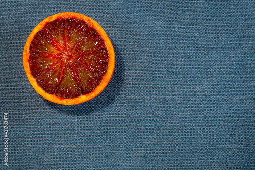 fresh sliced tarot orange