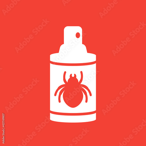 pesticide spray, insecticide icon, vector