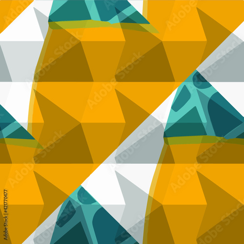 Geometric vector pattern with triangular elements. abstract ornament for wallpapers and backgrounds. 