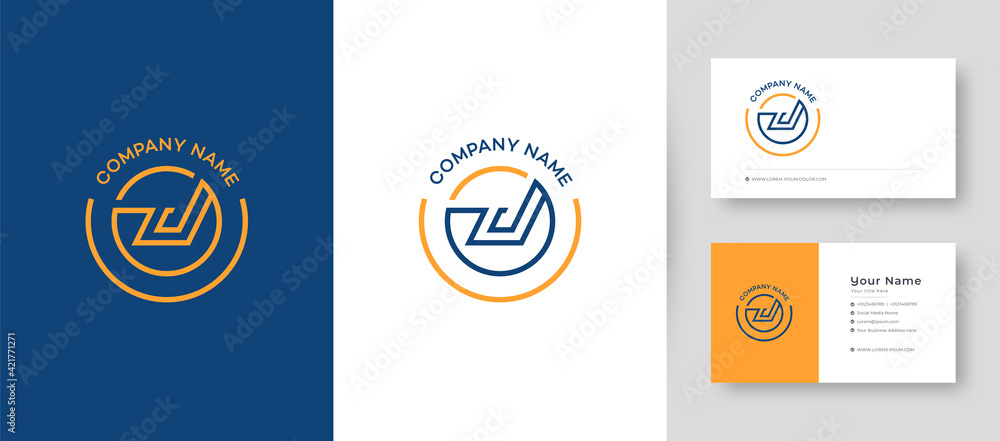 Crown Flat Minimal Initial J, JJ, and JL Letter Logo With Premium Business Card Design Vector Template for Your Company Business Crown Flat Minimal Initial J, JJ, and JL Letter Logo With Premium Business Card Design Vector Template for Your Company Business