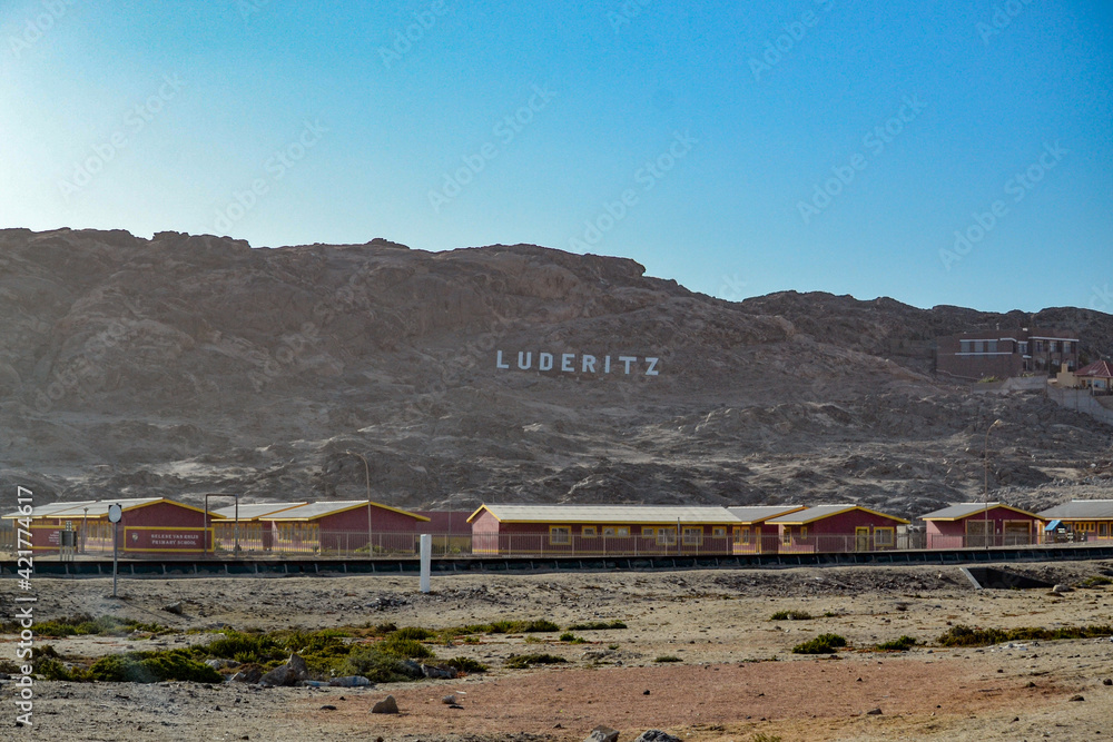 The small city of Luderitz in Namibia The small city of Luderitz in Namibia