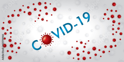 Coronavirus abstract background. Medical Genetics Bacteriological Microorganism.