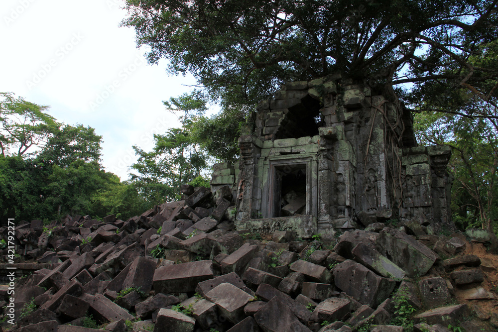 Fototapeta premium Jungle ruins of Beng Mealea temple, Cambodia