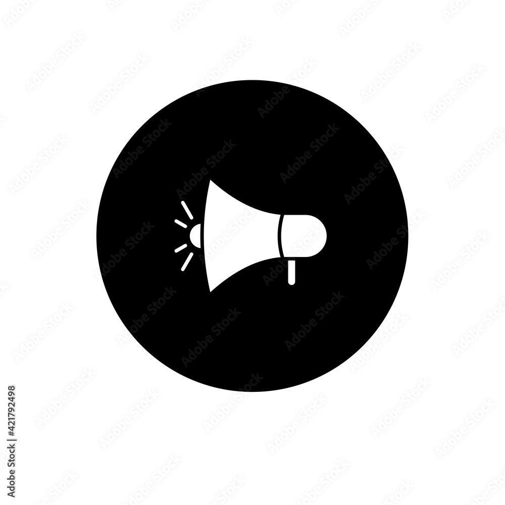 Megaphone Icon Vector Logo Design Template. Vector illustration. Megaphone Icon Vector Logo Design Template. Vector illustration.
