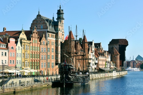 Gdansk, a historic, tourist Polish city,