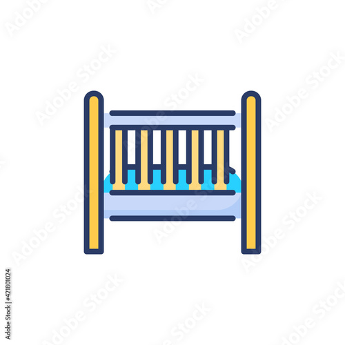 Cradle icon in vector. Logotype