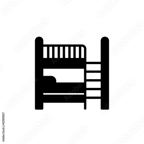 Bunk Bed icon in vector. Logotype