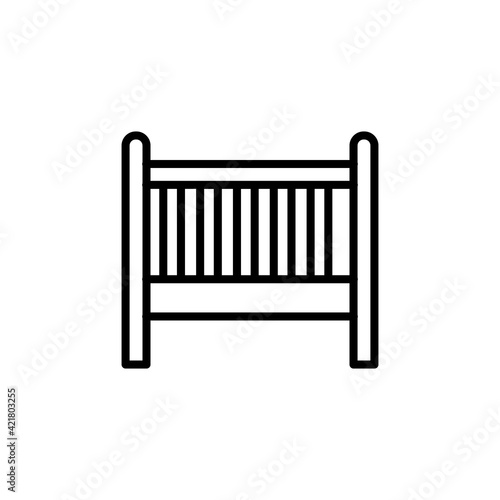 Cradle icon in vector. Logotype