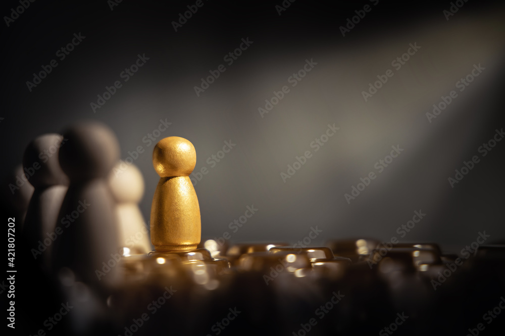 Success in Business or Talent Concept. Stand Out from the Crowd
