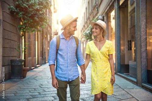 Photography Image of a happy couple on vacation.