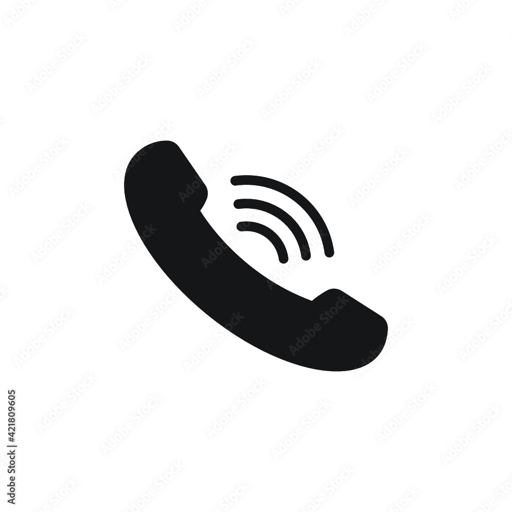 Phone icon in trendy flat style.Telephone symbol Phone icon in trendy flat style.Telephone symbol