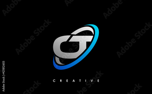 Free Download OT Letter Initial Logo Design Template Vector Illustration - GFXLoad