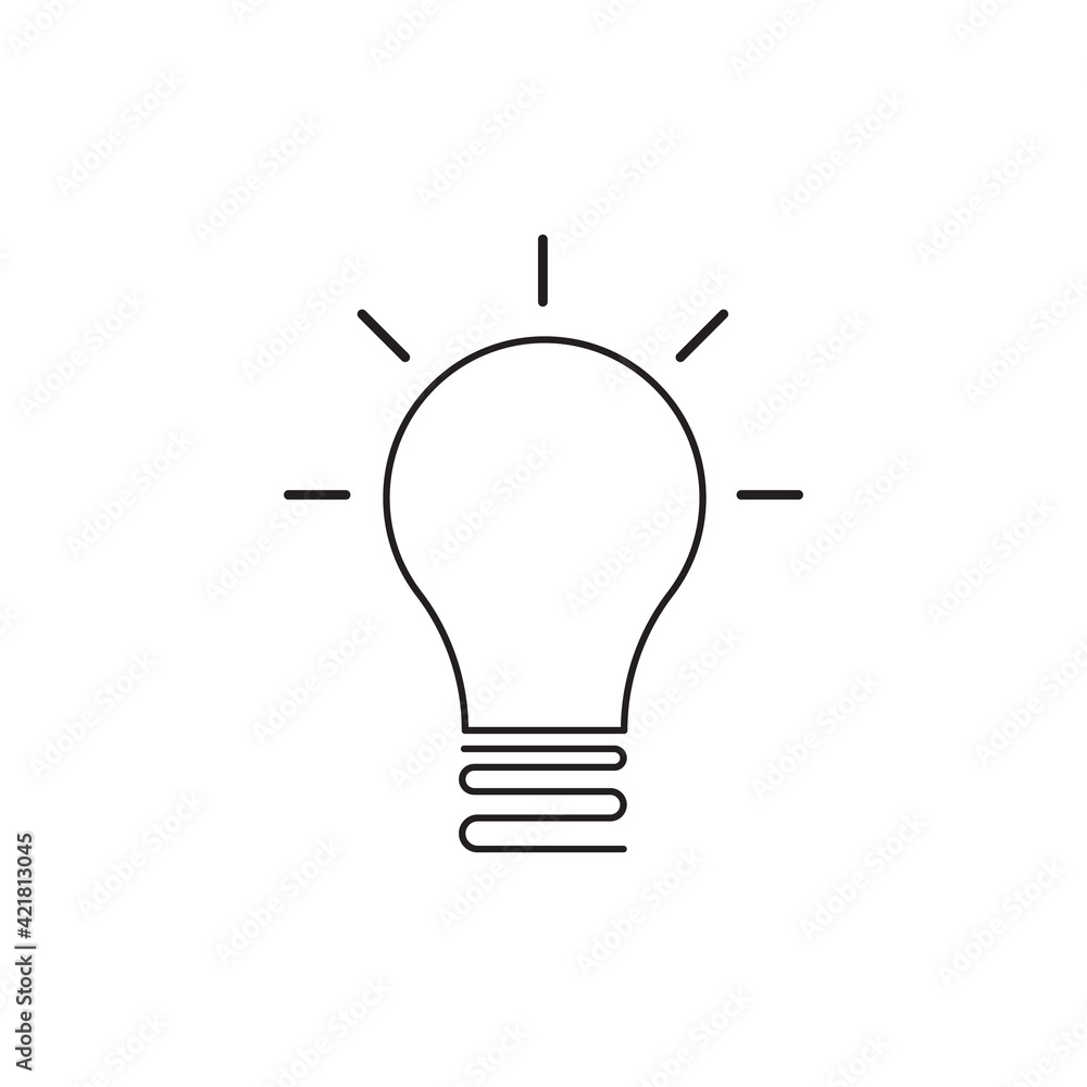 Light bulb icon image Light bulb icon image