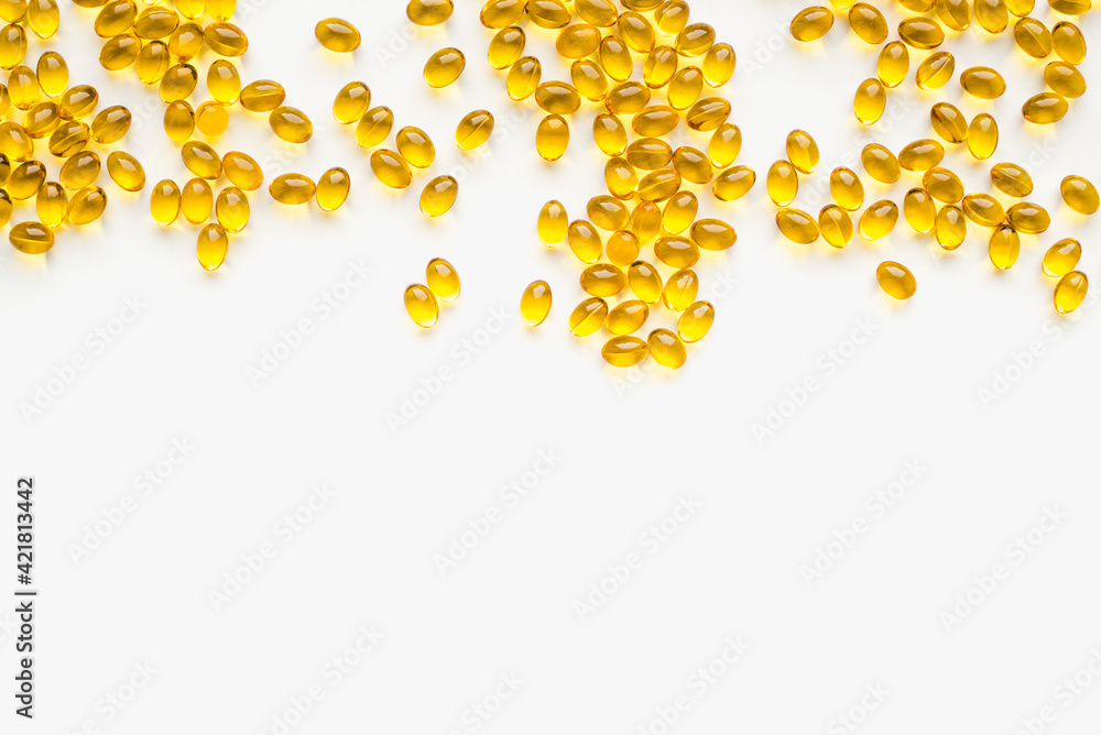 vitamins d3 on a white background, the sun on a white background vitamins d3 on a white background, the sun on a white background