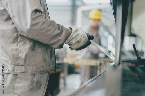 worker working in factory