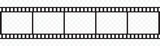 film strip icon isolated on transparent background. tape photo film strip frame, Video Film strip roll, Vector illustration