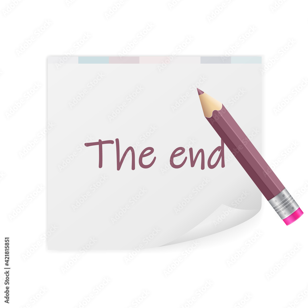 Notepad the end text Notepad the end text