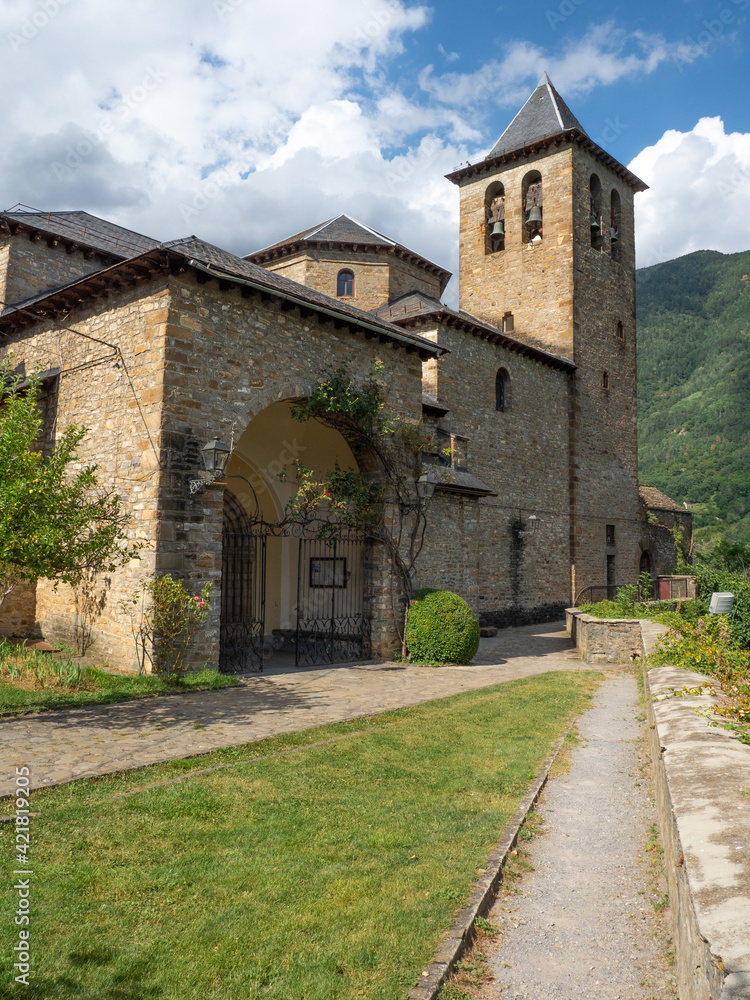rural landscape of a high mountain village rural landscape of a high mountain village