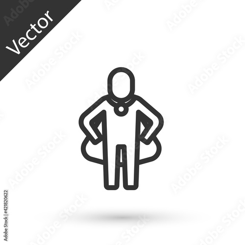 Free Download Grey line Head hunting icon isolated on white background. Business target or Employment sign. Human resource and recruitment for business. Vector - GFXLoad