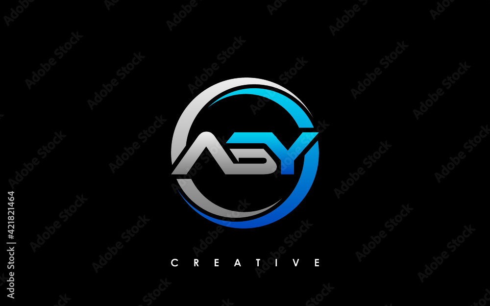ABY Letter Initial Logo Design Template Vector Illustration ABY Letter Initial Logo Design Template Vector Illustration