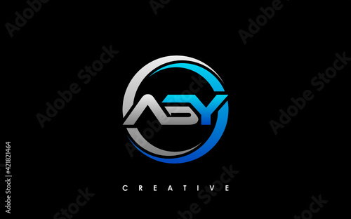 ABY Letter Initial Logo Design Template Vector Illustration