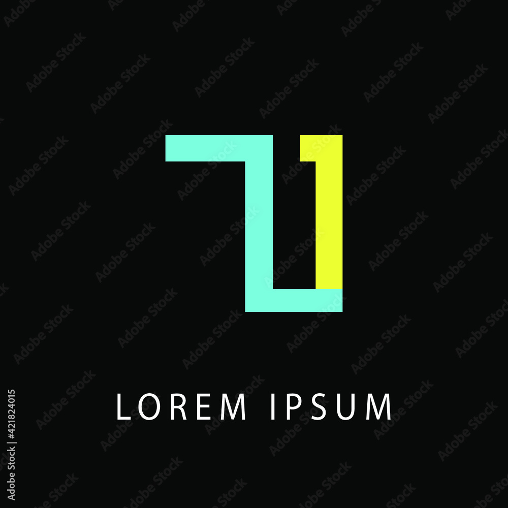 Obraz premium 21 Number Logo Designs on Creative Black Background. Creative logo design.