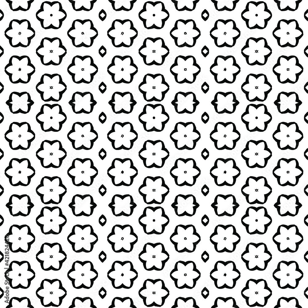 Black and white pattern texture. Bw ornamental graphic design. Mosaic ornaments. Pattern template. Vector illustration. Black and white pattern texture. Bw ornamental graphic design. Mosaic ornaments. Pattern template. Vector illustration.