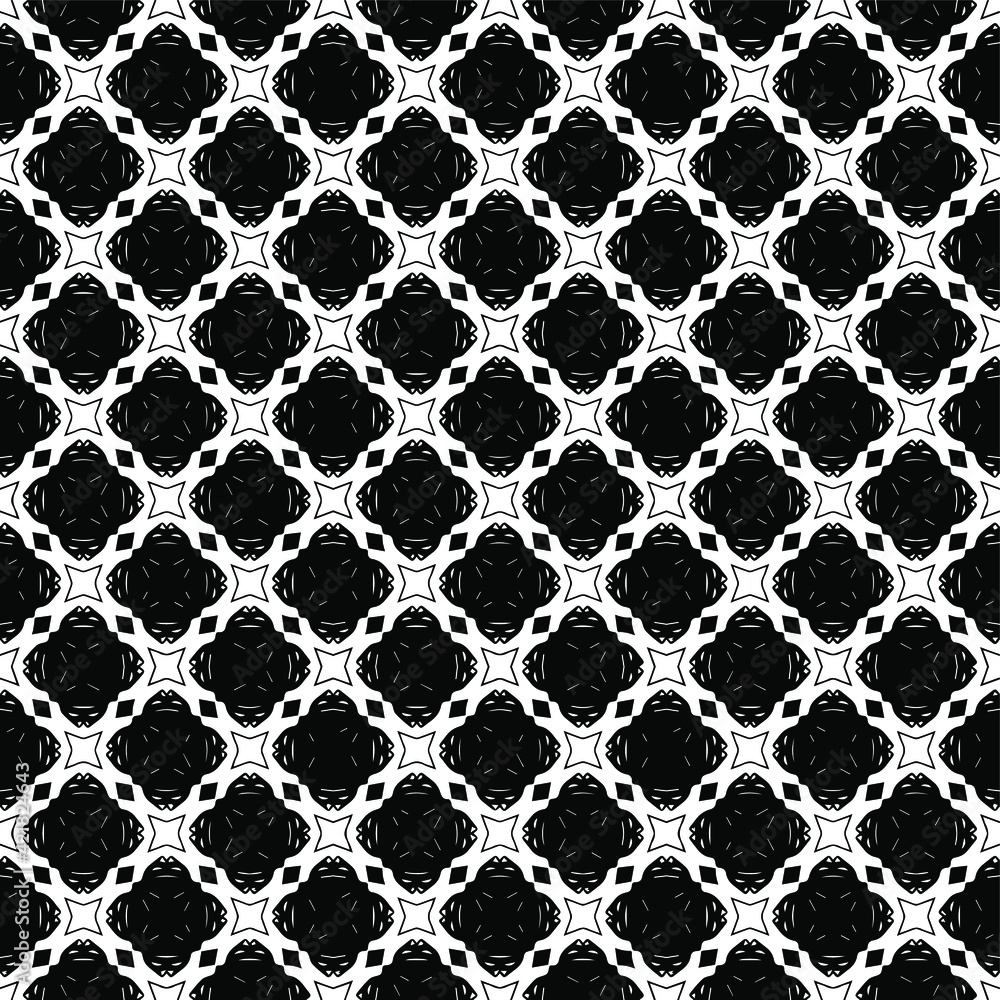 Black and white pattern texture. Bw ornamental graphic design. Mosaic ornaments. Pattern template. Vector illustration. Black and white pattern texture. Bw ornamental graphic design. Mosaic ornaments. Pattern template. Vector illustration.
