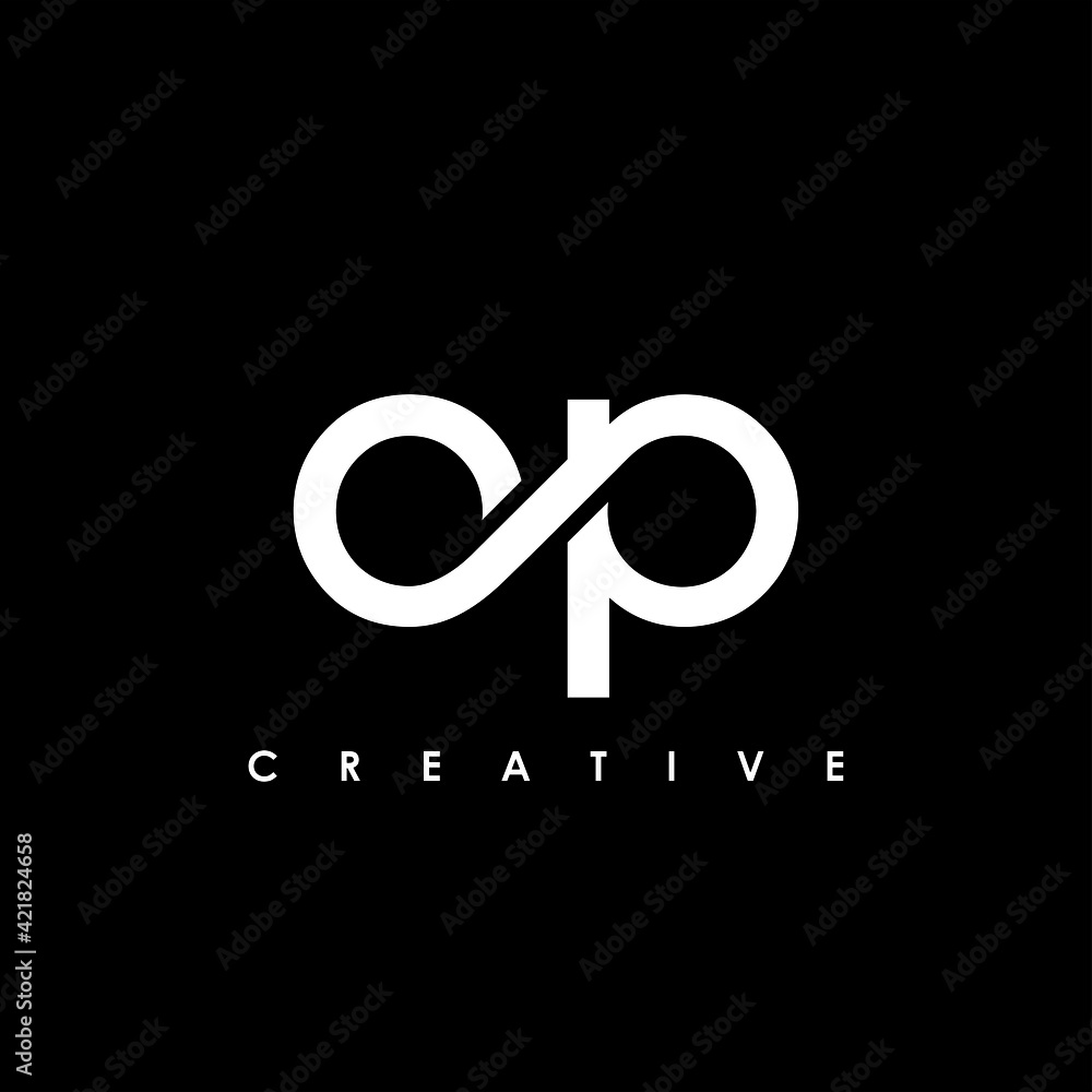 OP Letter Initial Logo Design Template Vector Illustration OP Letter Initial Logo Design Template Vector Illustration
